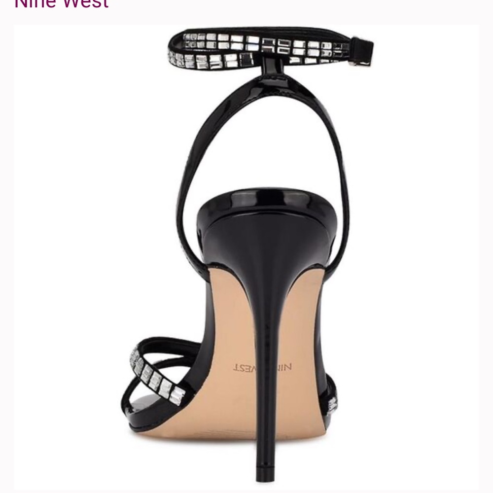 Nine West Black Embellished Heels - Picture 3 of 7